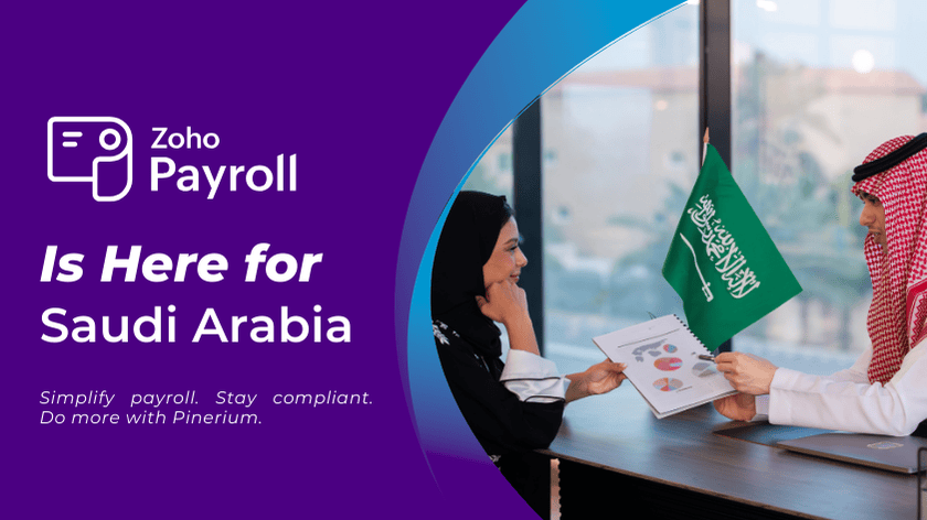 Zoho Payroll Now Available in Saudi Arabia